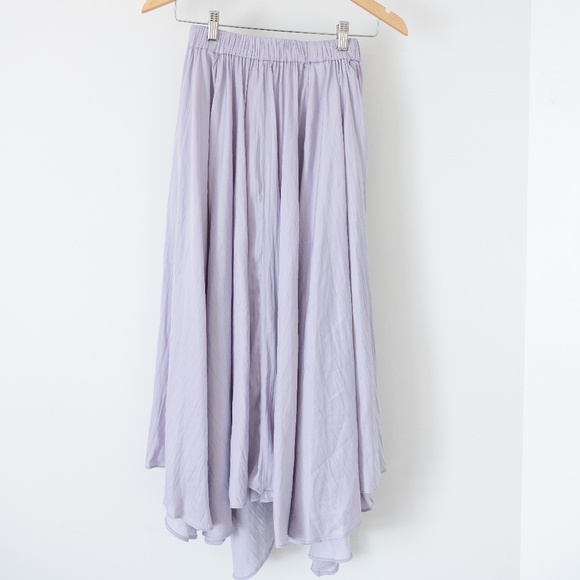 Anthropologie Lavender flowing skirt w/ pockets Size xxs - Picture 1 of 5